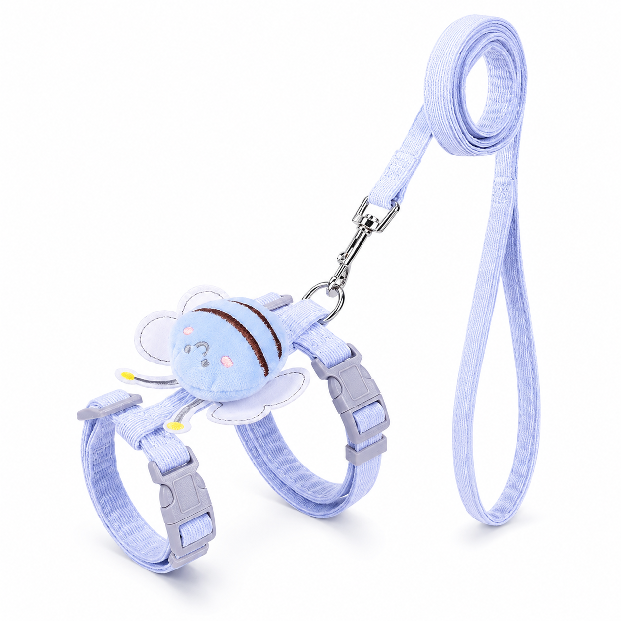 Dailypets Bee Print Cat Harness and Leash Set for Comfortable Outdoor Adventures Daily