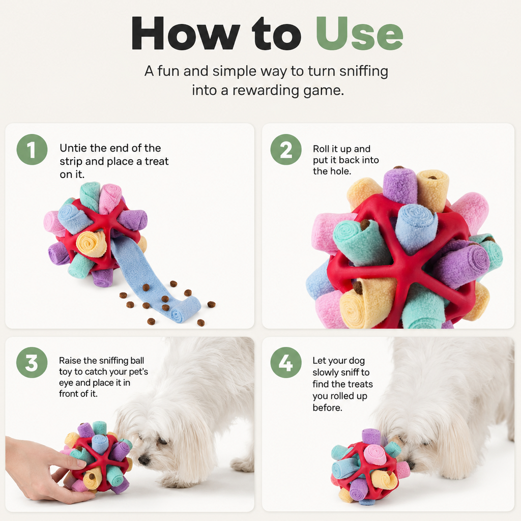 Dailypets Interactive Snuffle Ball for Dogs with Treat Dispensing Design