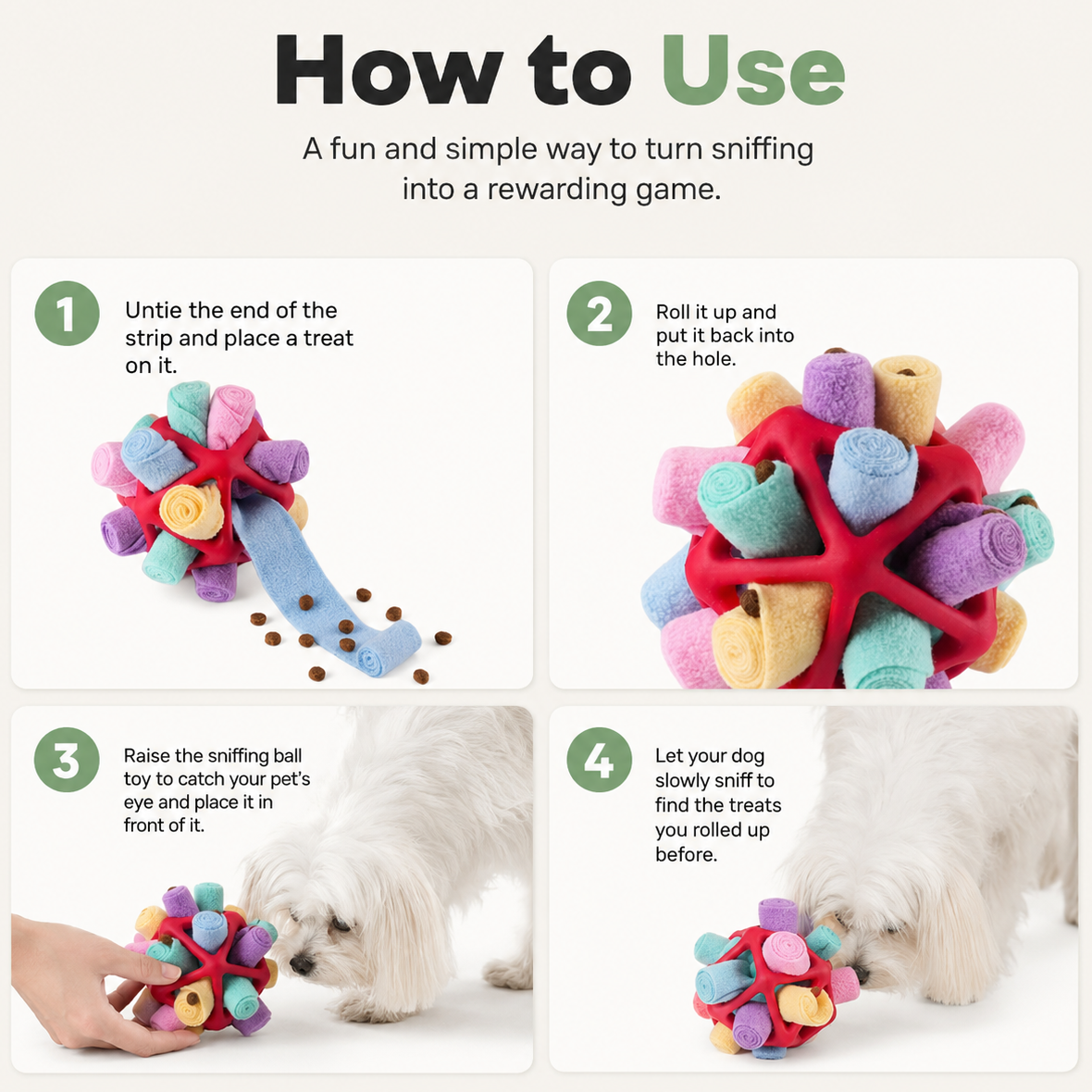 Dailypets Interactive Snuffle Ball for Dogs with Treat Dispensing Design