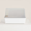Dailypets Open-Top Litter Box with Splash Guard Walls