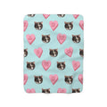 Dailypets Custom Pet Blanket with Repeating Photo Print Design
