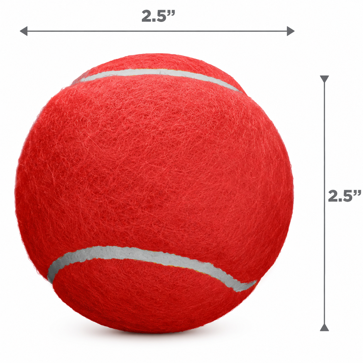 Dailypets High Bounce Squeaky Dog Balls 4 Pack for Medium Dogs Indoor Outdoor Play