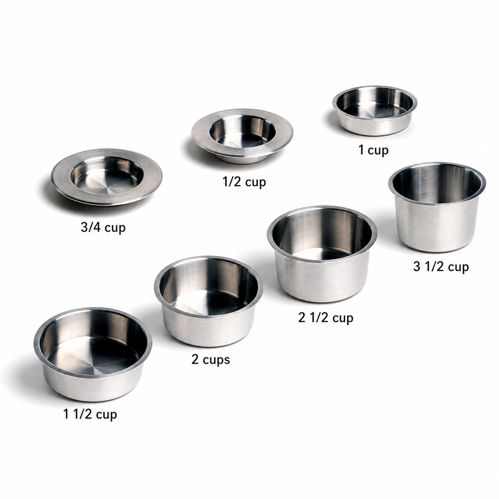 Dailypets Easy-Clean Pet Bowls, Stainless Steel Feeding Bowl Inserts