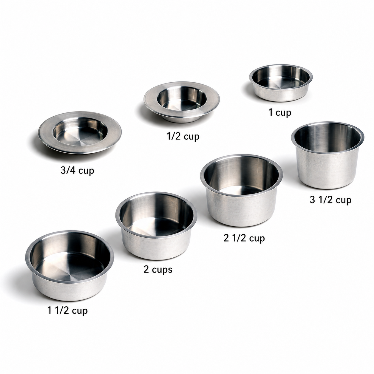 Dailypets Easy-Clean Pet Bowls, Stainless Steel Feeding Bowl Inserts
