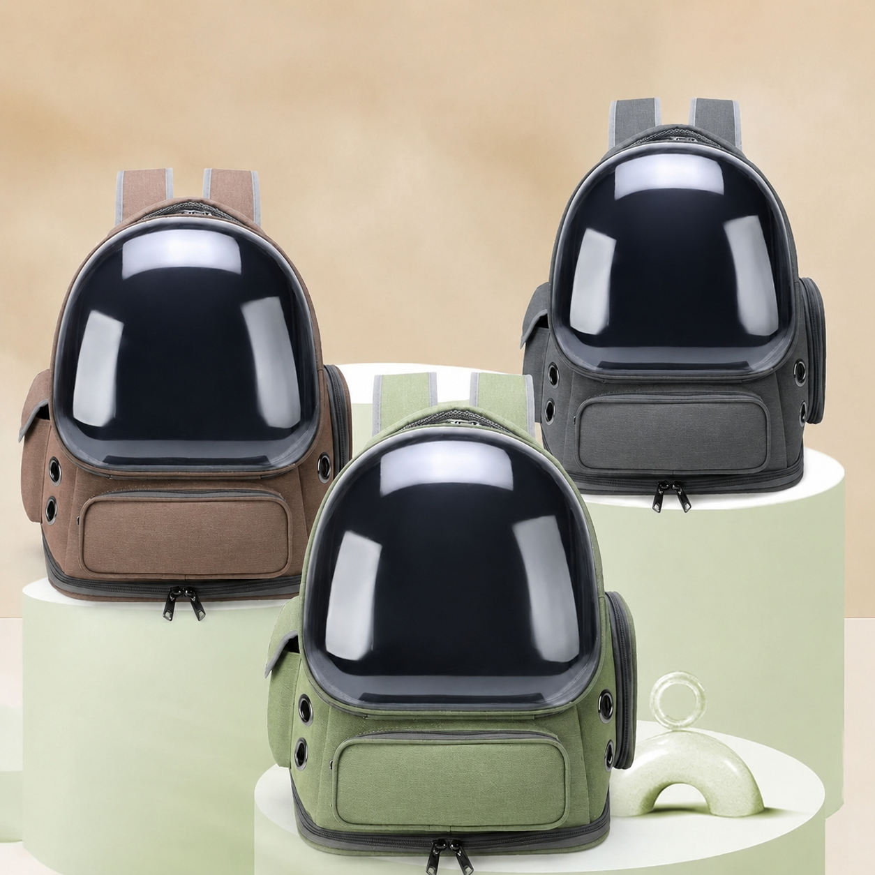 Dailypets Cat Travel Backpack, Ventilated Space Capsule Carrier Bag