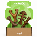 Dailypets Durable Dog Chew Toy Set for Medium Dogs with Four Long Lasting Bones