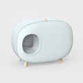 Dailypets Enclosed Cat Litter Tray, Odor Control Box with Scoop Holder