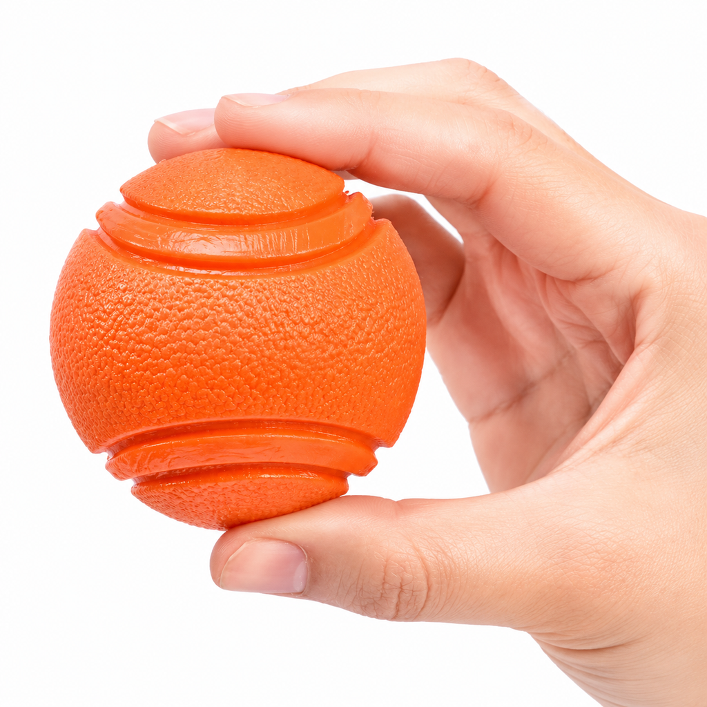 Dailypets Durable Rubber Dog Ball for Fetch, Chewing & Teeth Cleaning
