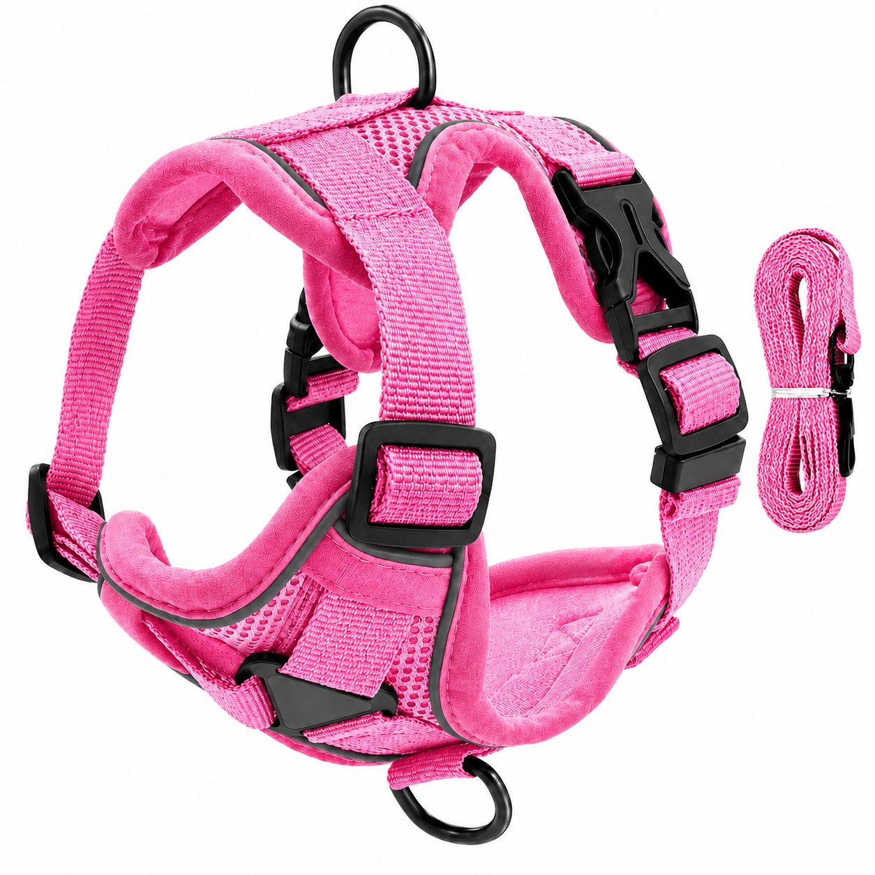 Dailypets Escape Proof Pet Harness with Reflective Breathable Mesh for Daily Walks