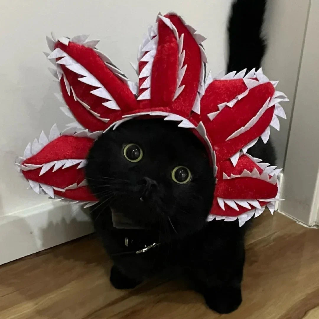 Dailypets Creature-Inspired Pet Flower Collar for Cats and Photo Sessions