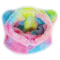 Dailypets Dog Ear Warmers Rainbow Fleece-Style Hat