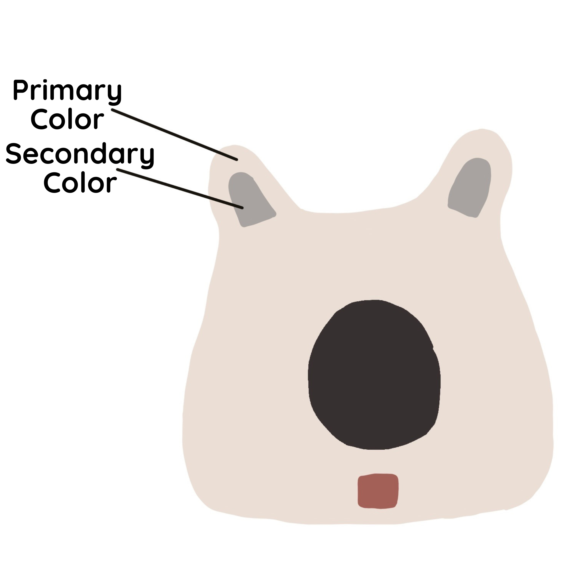 Dailypets Wool Cat Cave with Accent Ears