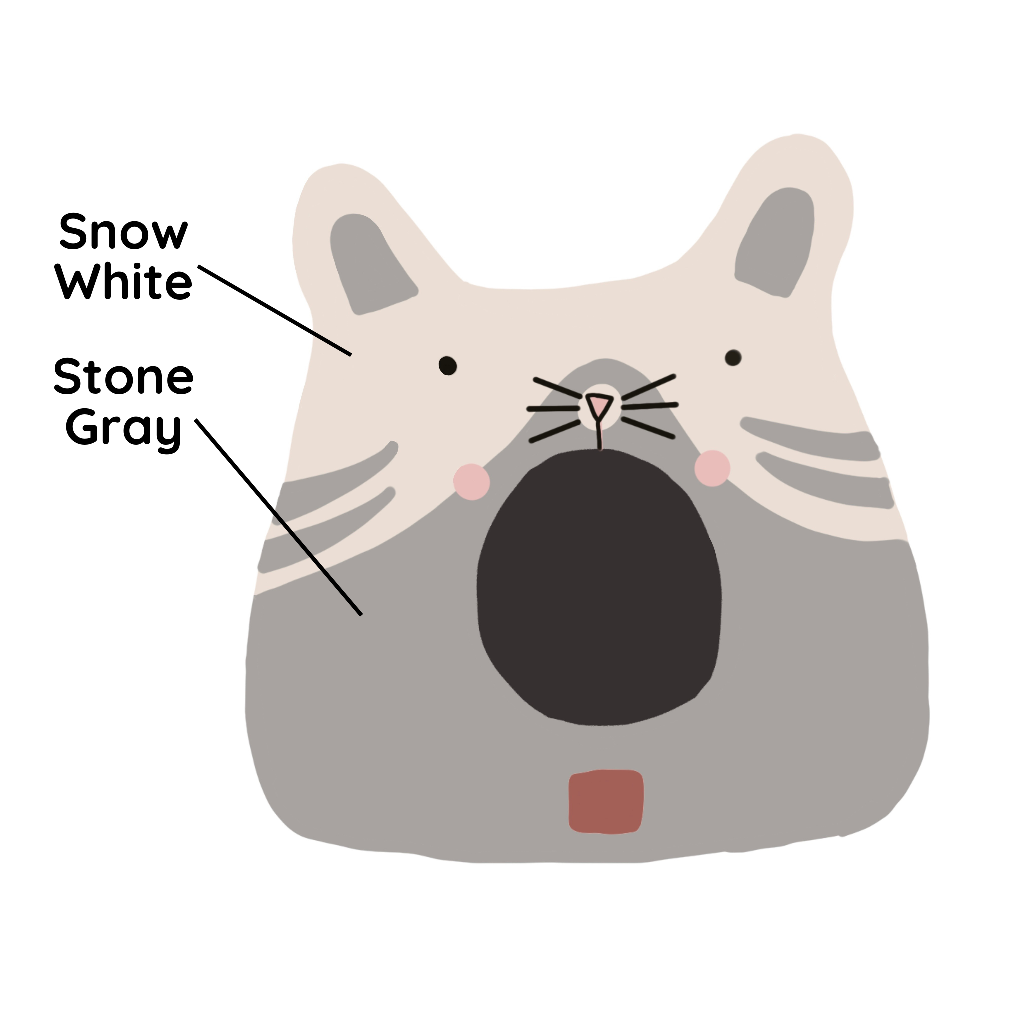 Dailypets Kitty Face Wool Cat Cave Bed