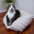 Dailypets Ultra Soft Cat Bed – Round Plush Nest Cushion