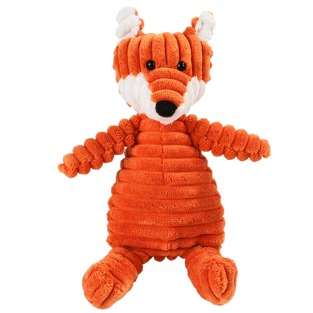 Dailypets Playtime Pals Squeaky Dog Toy – Assorted Animal Characters