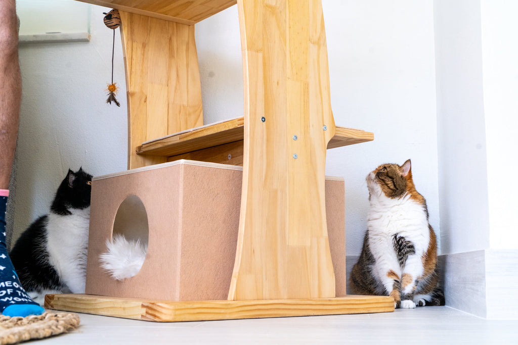 Dailypets Foldable Felt Cat Cove for Mega Perch Cat Tree