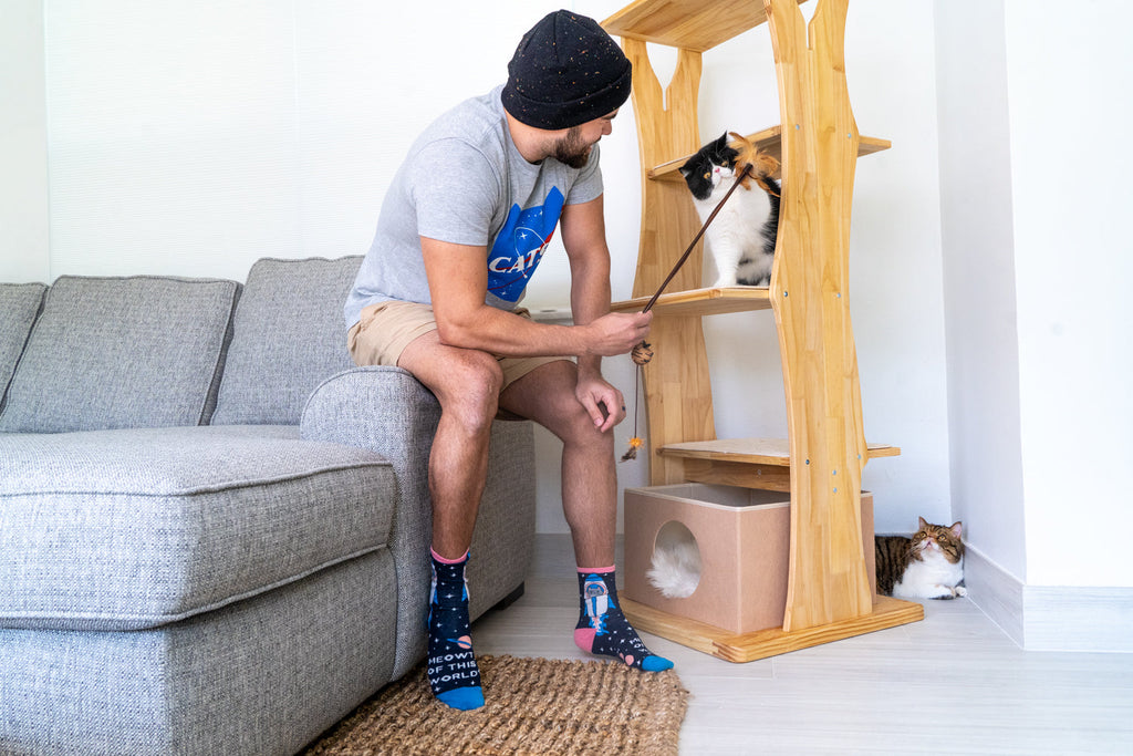 Dailypets Foldable Felt Cat Cove for Mega Perch Cat Tree