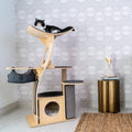 Dailypets Wooden Cat Tower with Observation Perch