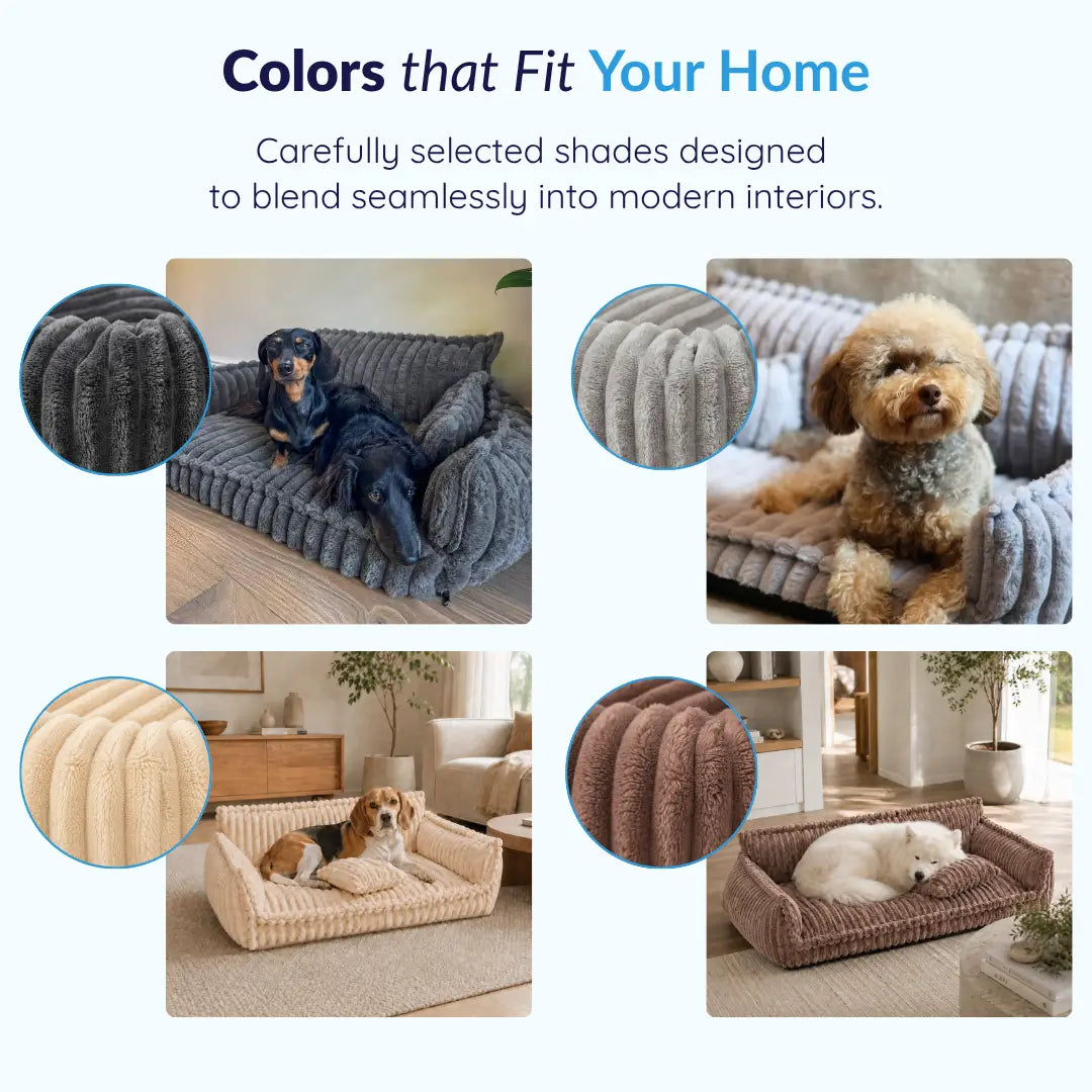 Dailypets Cozy Pet Sofa Bed, Plush Washable Lounge for Dogs