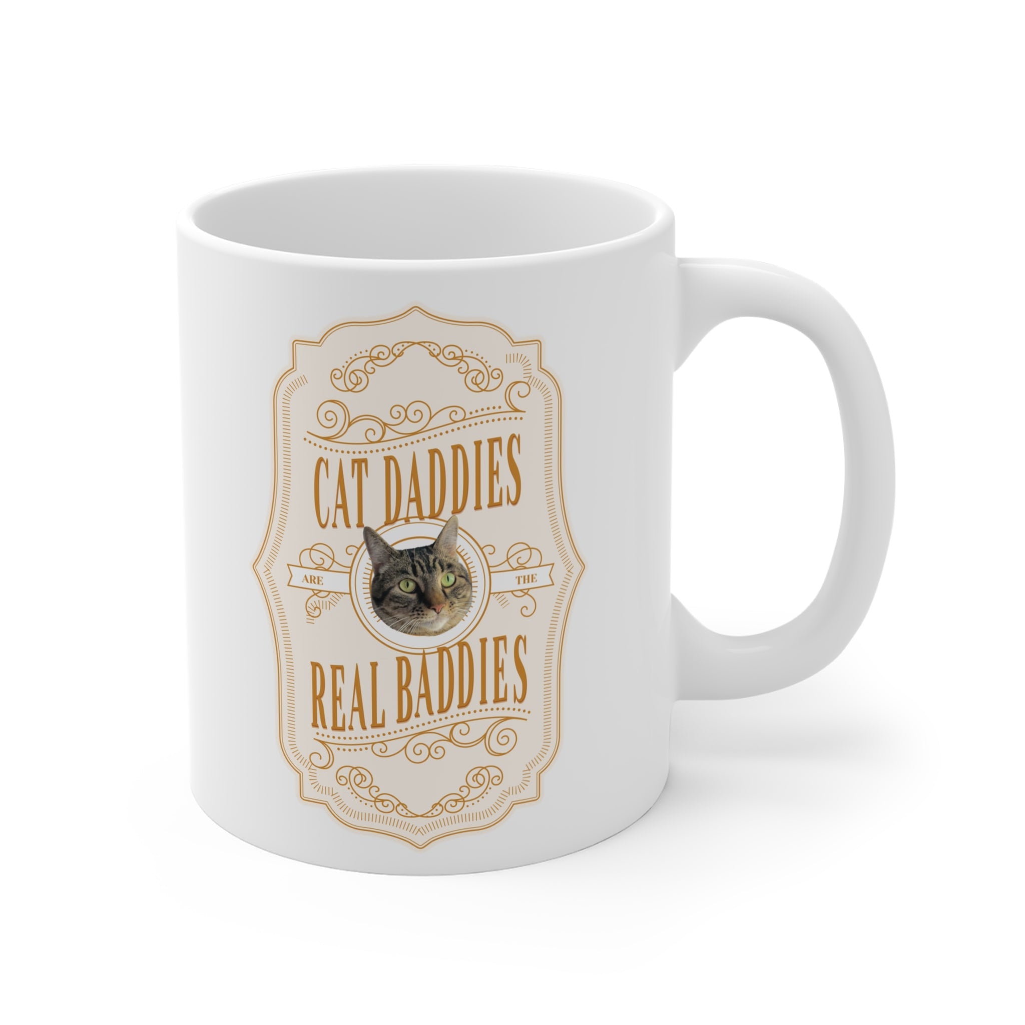 Dailypets Custom Cat Dad Photo Coffee Mug