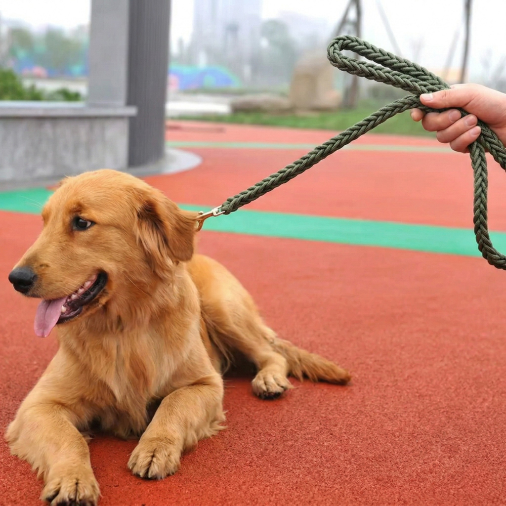 Dailypets Heavy-Duty Braided Nylon Dog Leash for Medium and Large Breed Adventures