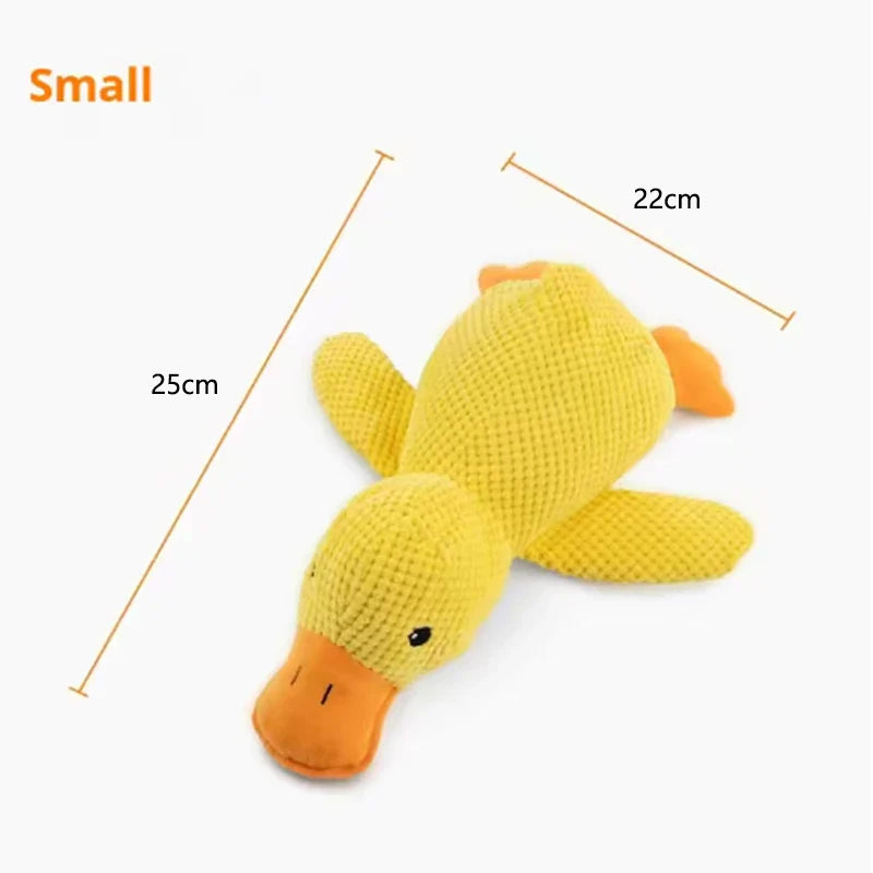 Dailypets Plush Squeaky Dog Toy Cute Duck Toy for Daily Play