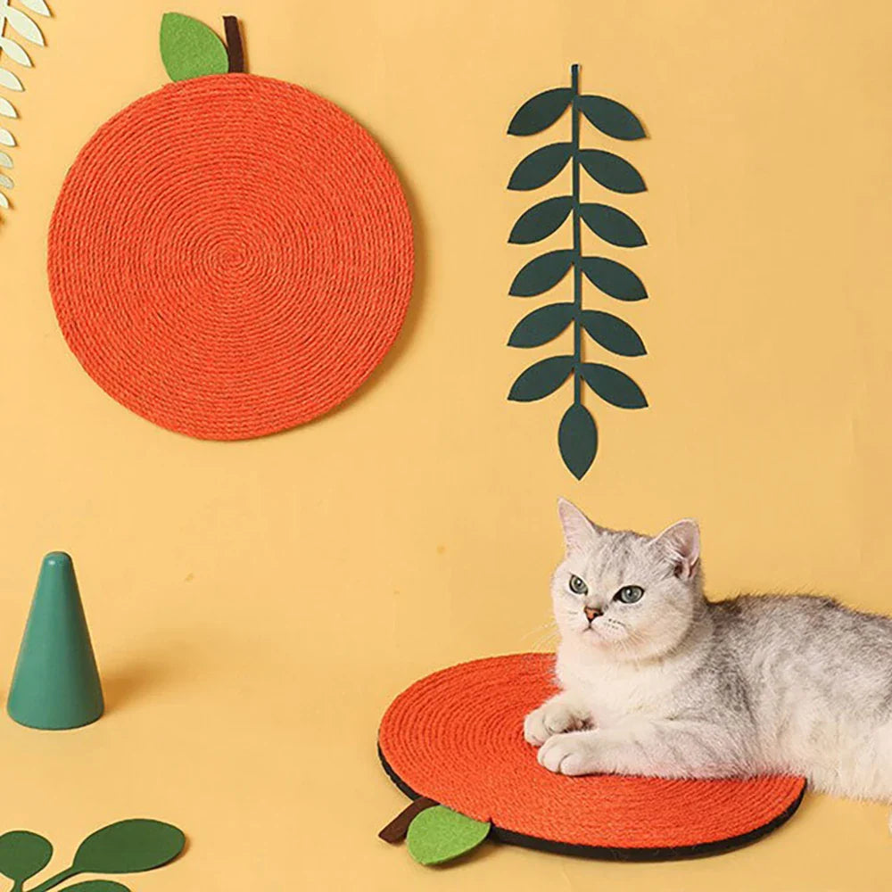 Dailypets Hanging Sisal Scratching Mat for Cats with Decorative Cactus Style Design
