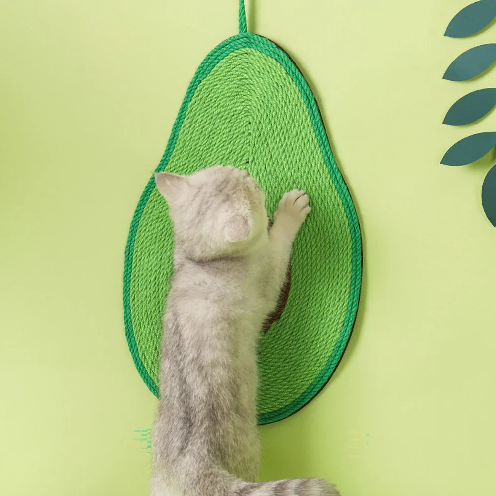 Dailypets Hanging Sisal Scratching Mat for Cats with Decorative Cactus Style Design