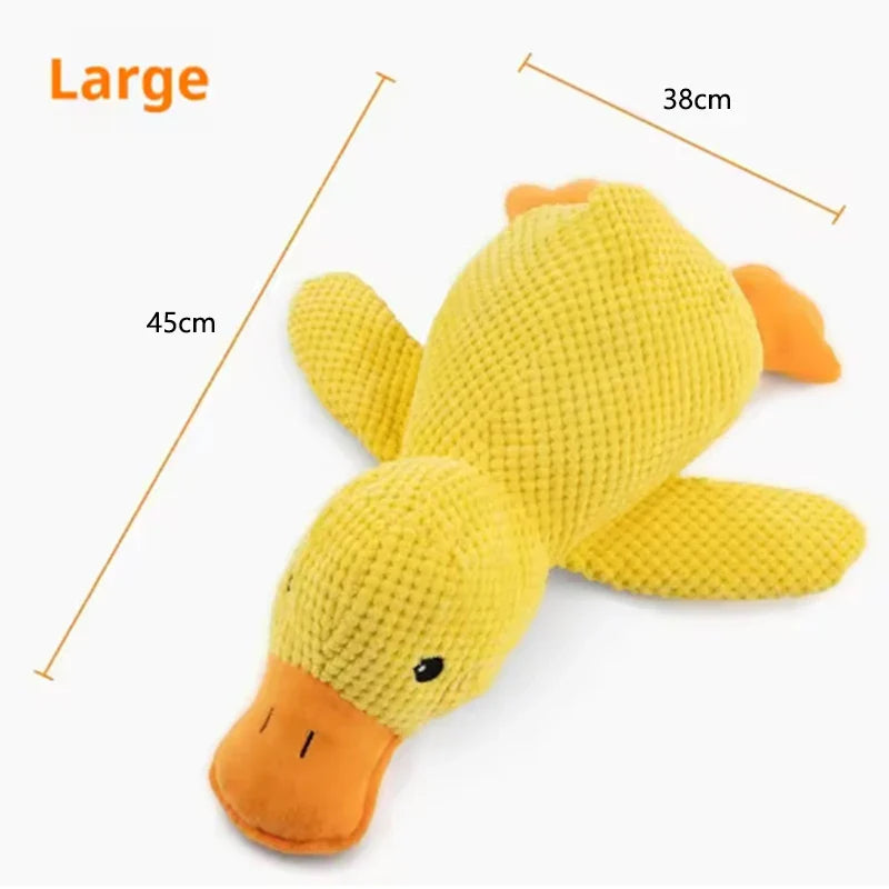 Dailypets Plush Squeaky Dog Toy Cute Duck Toy for Daily Play