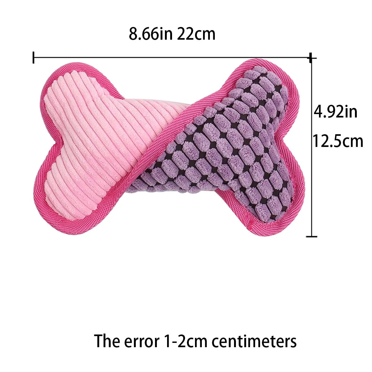 Dailypets Plush Squeaky Dog Toy for Light Chewers