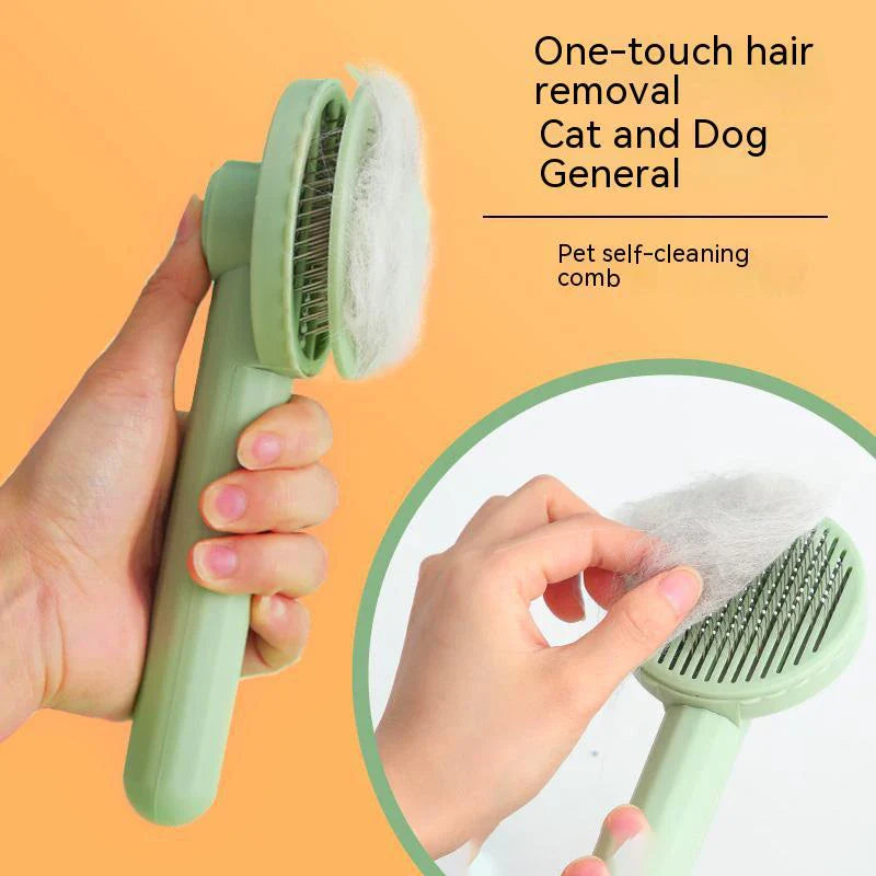 Dailypets Pet Comb Brush – Stainless Bristle Grooming Tool for Fur Care