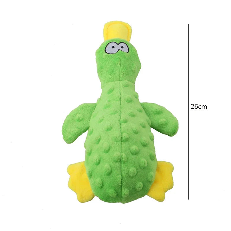 Dailypets Plush Squeaky Dog Toy Duck Design Daily Play