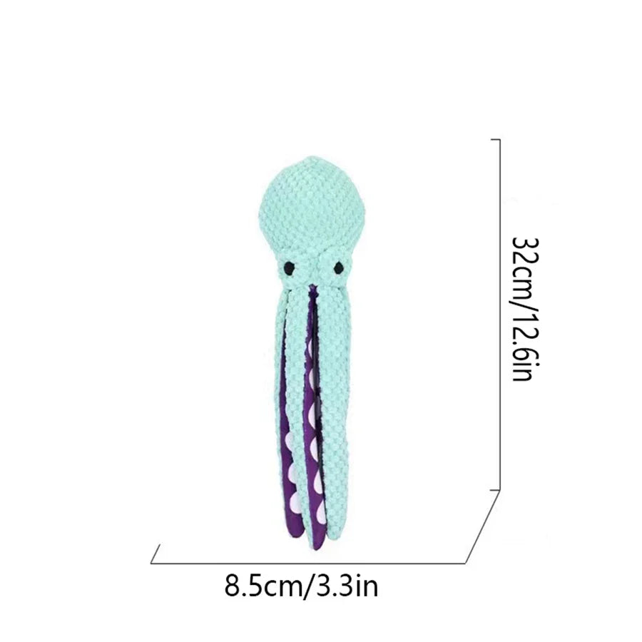 Dailypets Plush Squeaky Dog Toy 32cm Octopus Dog Plush