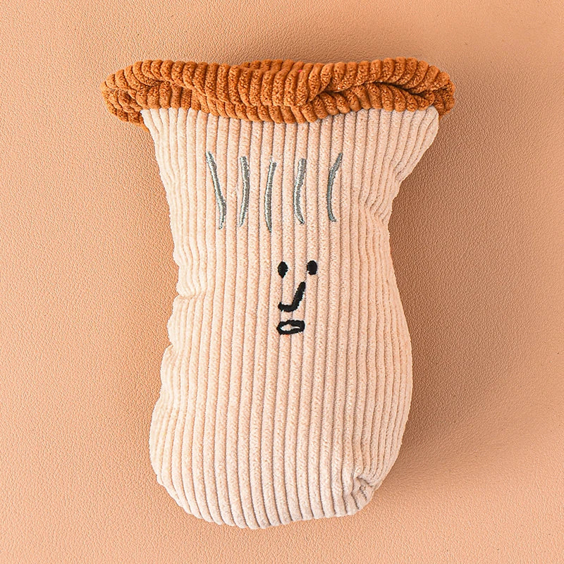 Dailypets Plush Squeaky Dog Toy Vegetable Shape Chew Toy