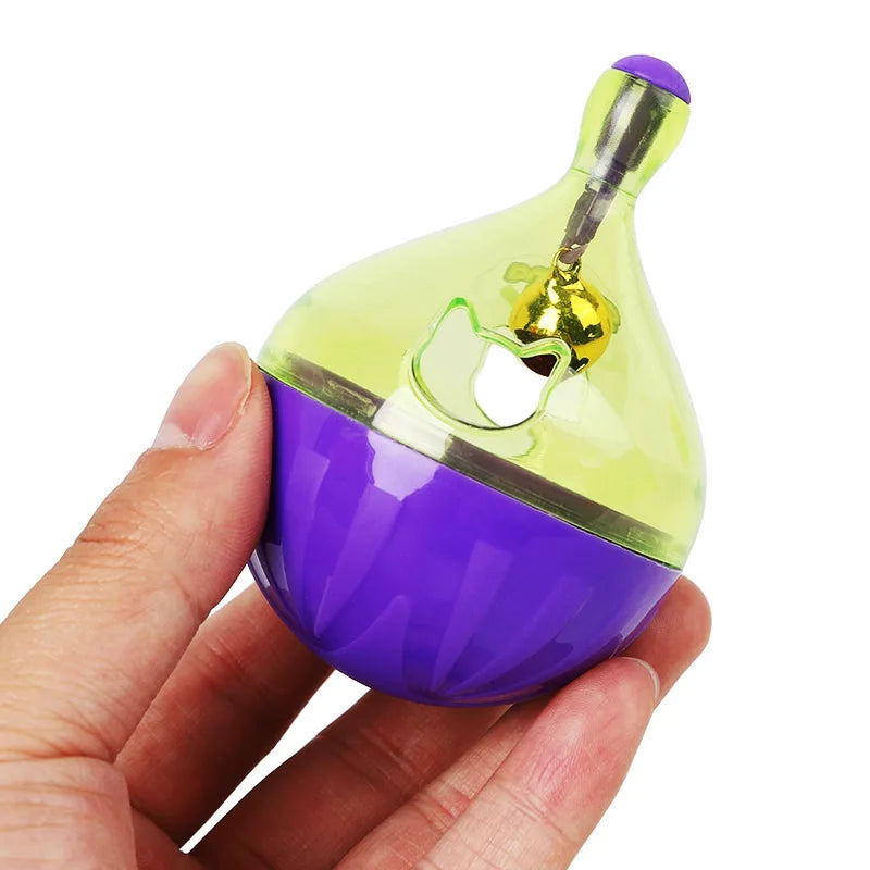 Dailypets Interactive Pet Treat Dispenser with Self-Balancing Tumbler Puzzle Design