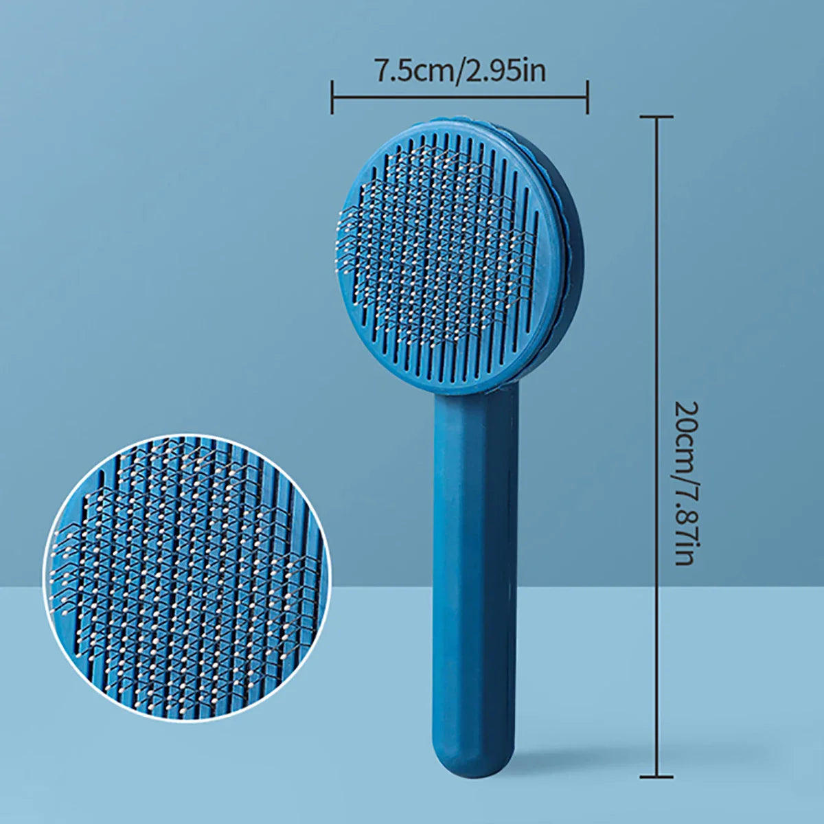 Dailypets Pet Comb Brush – Stainless Bristle Grooming Tool for Fur Care