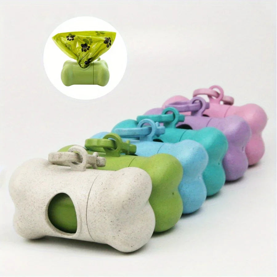 Dailypets Bone Poop Bag Dispenser – Clip-On Holder for Dog Walks