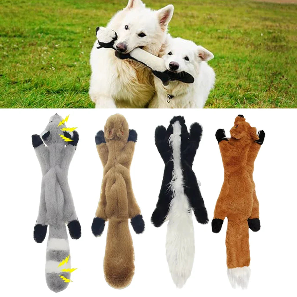Dailypets Long Plush Squeaky Dog Toy