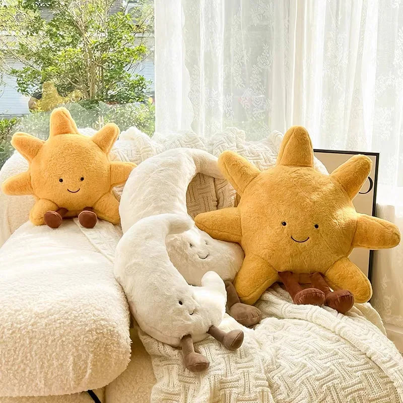 Dailypets Plush Cushion Sun and Moon Huggable Plush Pillow