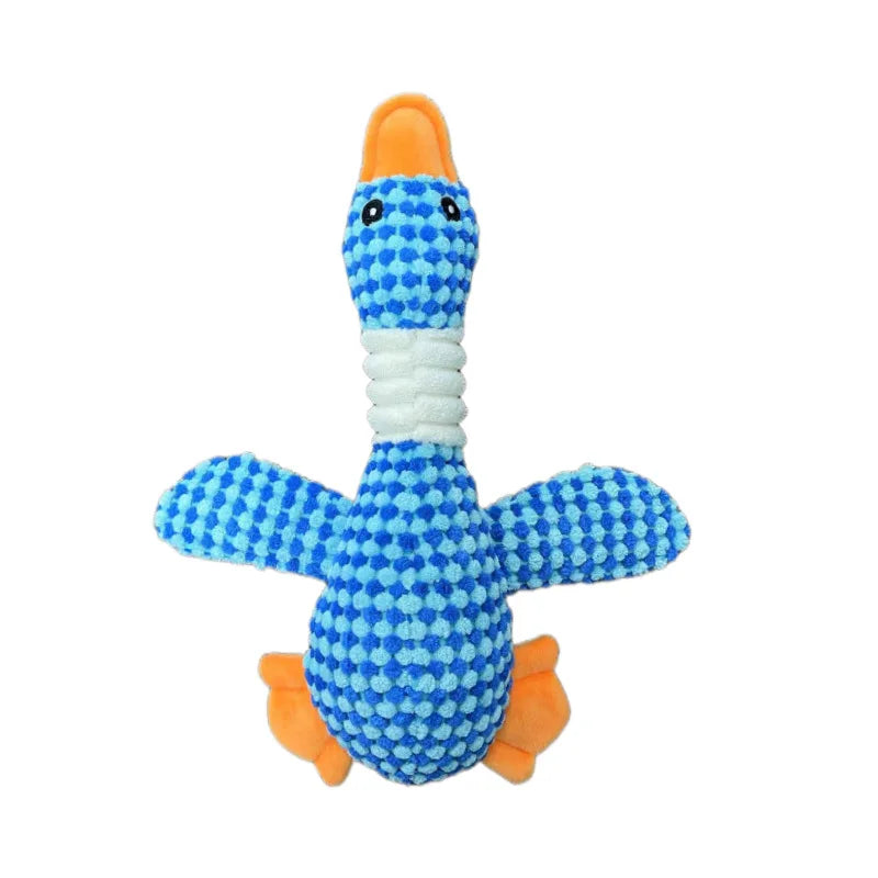 Dailypets Plush Squeaky Dog Toy Indoor Duck Play Plush