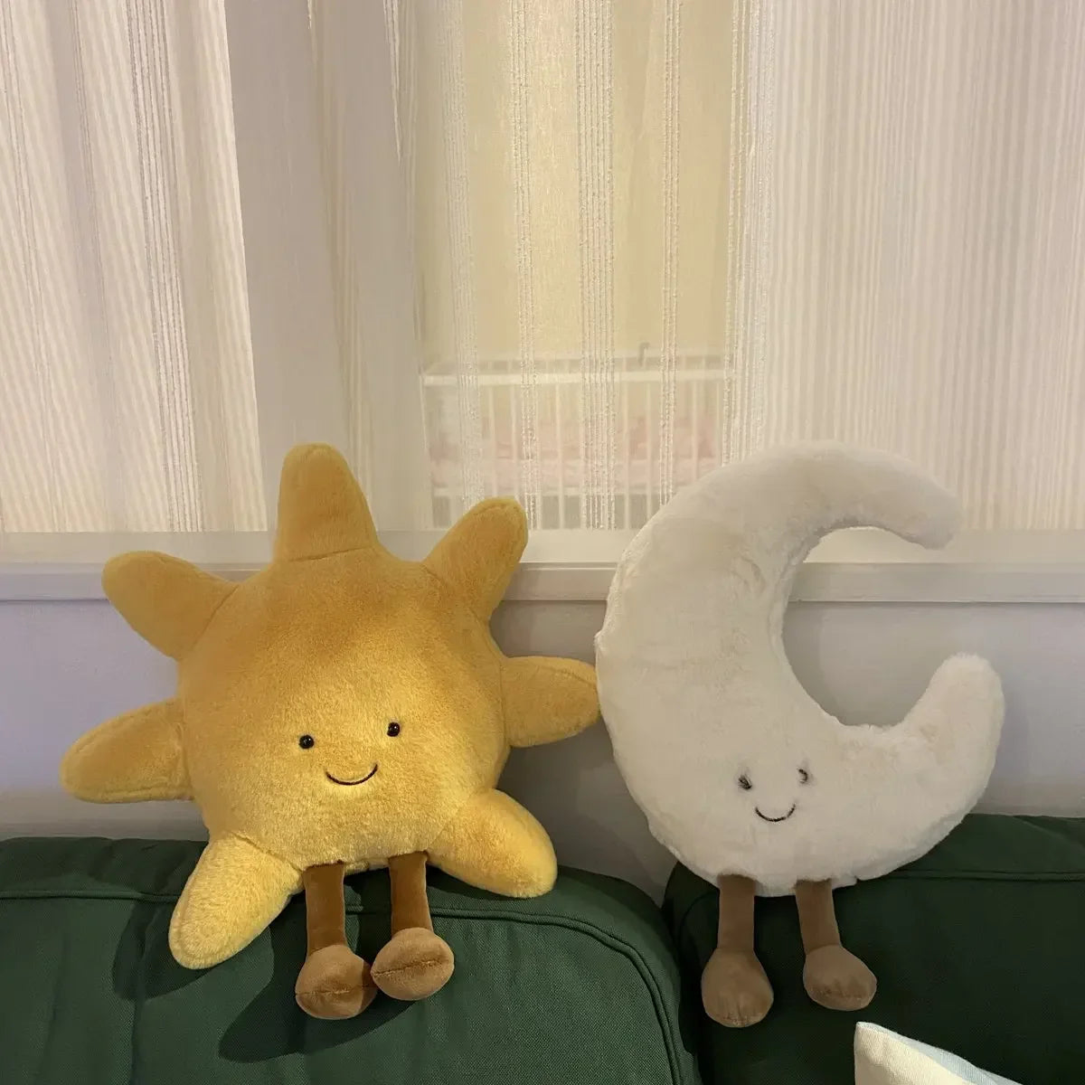 Dailypets Plush Cushion Sun and Moon Huggable Plush Pillow