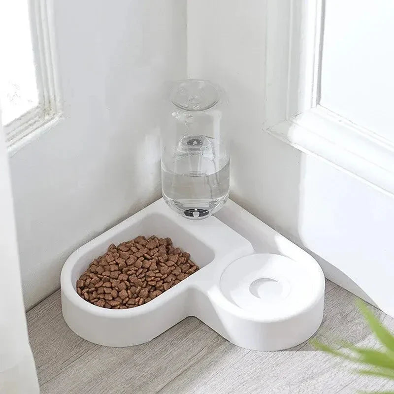 Dailypets Automatic Water & Food Bowl – Pet Feeder with Refill Bottle