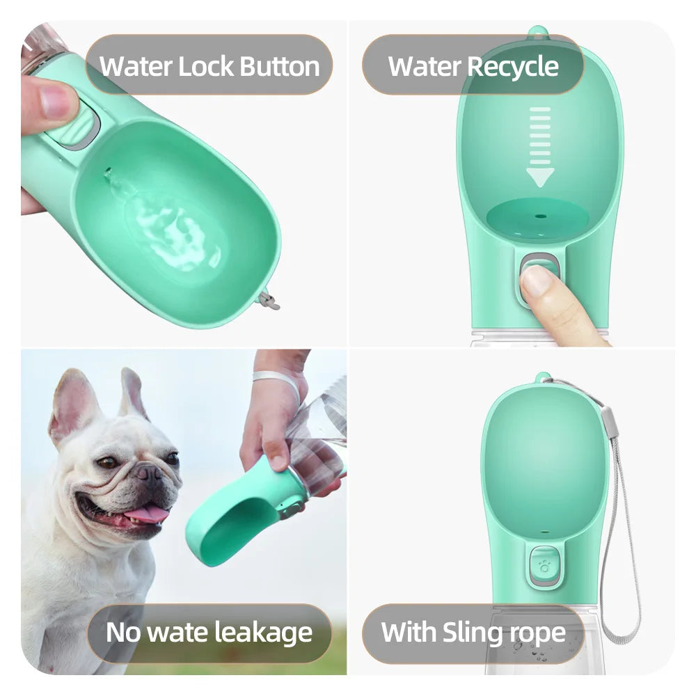 Dailypets Portable Pet Water Bottle – Leak-Resistant Outdoor Dispenser