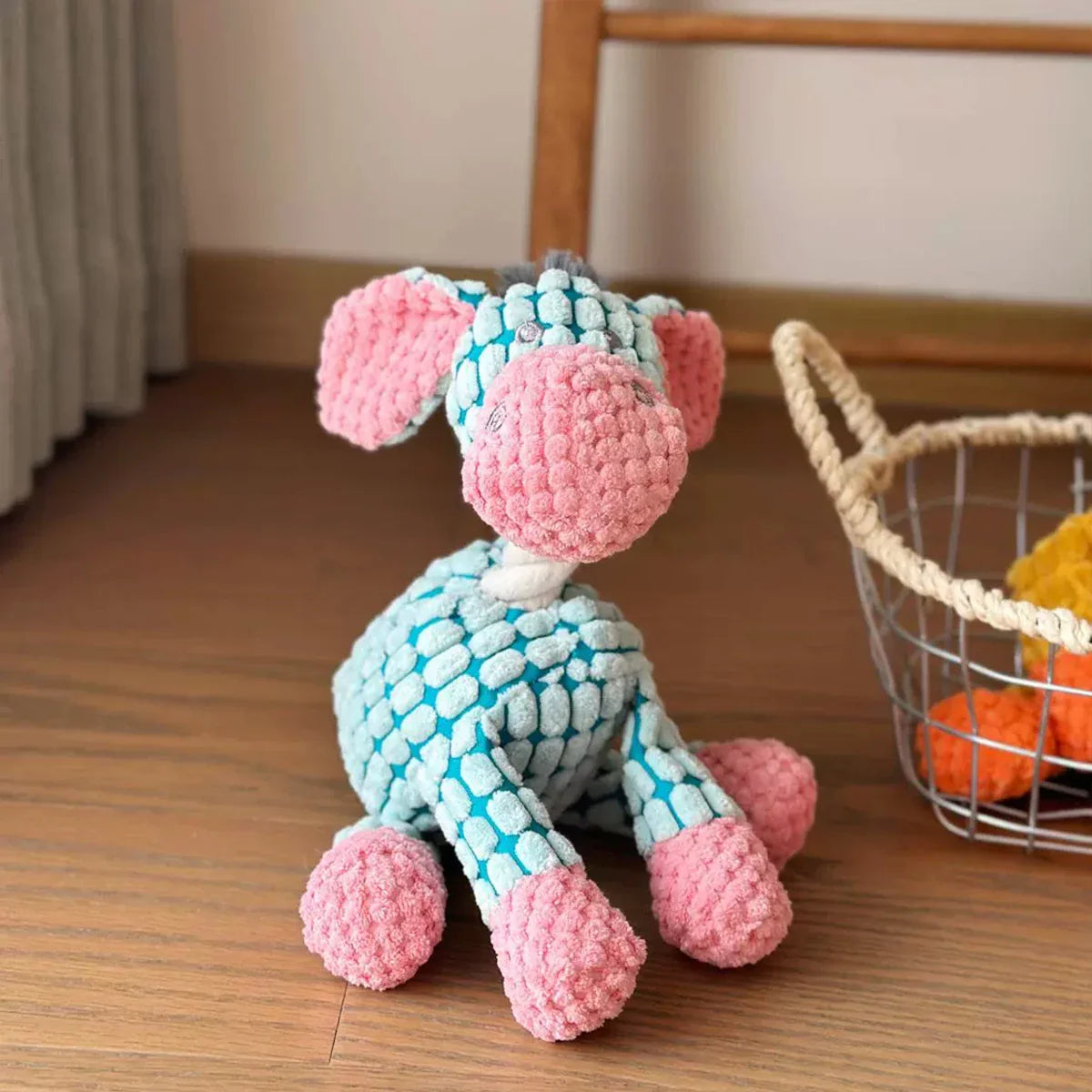 Dailypets Plush Squeaky Dog Toy Soft Plush Animal Toy