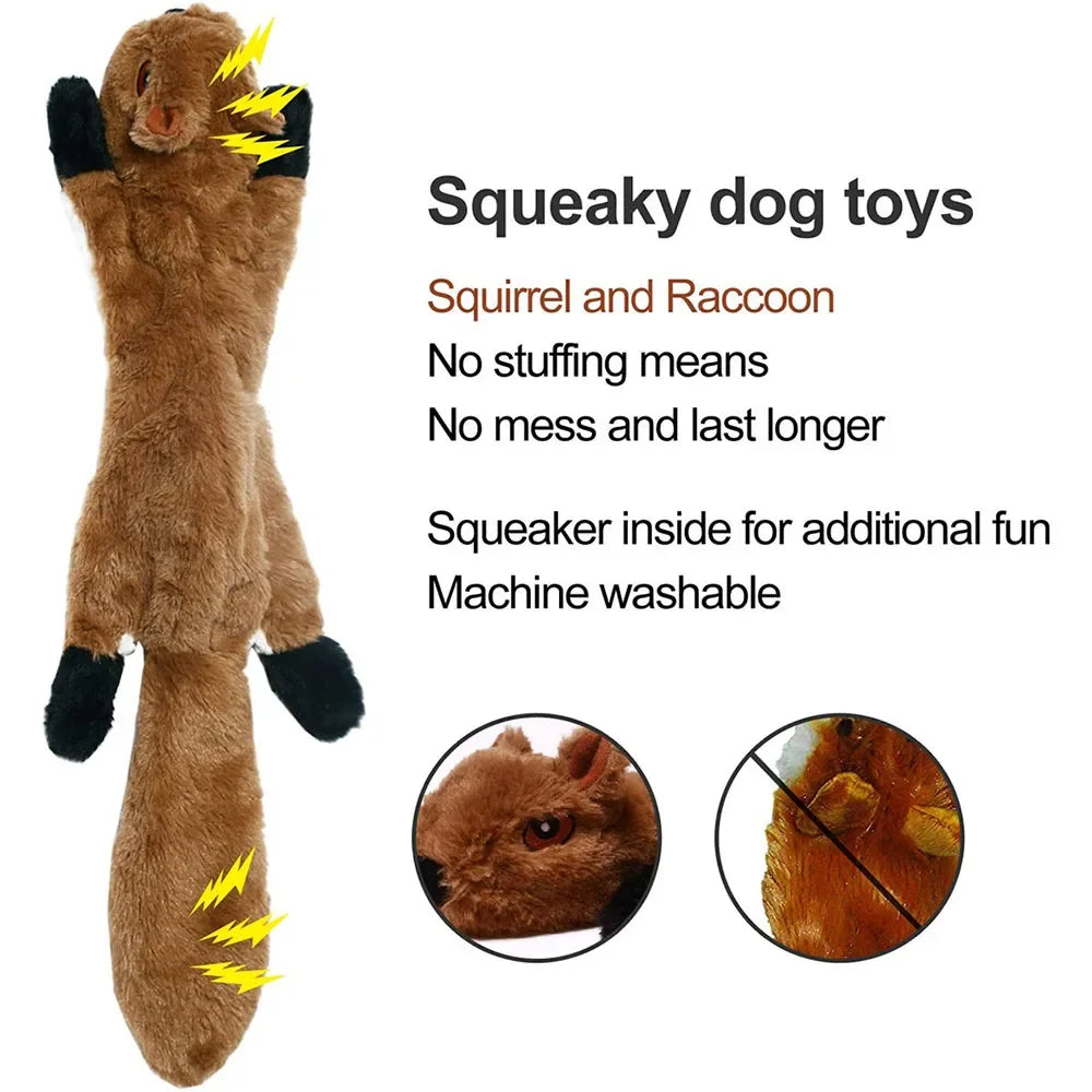 Dailypets Long Plush Squeaky Dog Toy