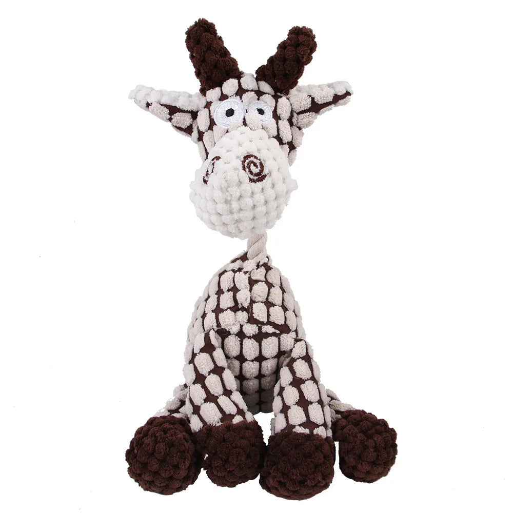 Dailypets Playtime Pals Squeaky Dog Toy – Assorted Animal Characters
