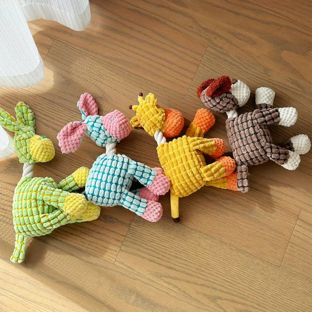 Dailypets Plush Squeaky Dog Toy Soft Plush Animal Toy