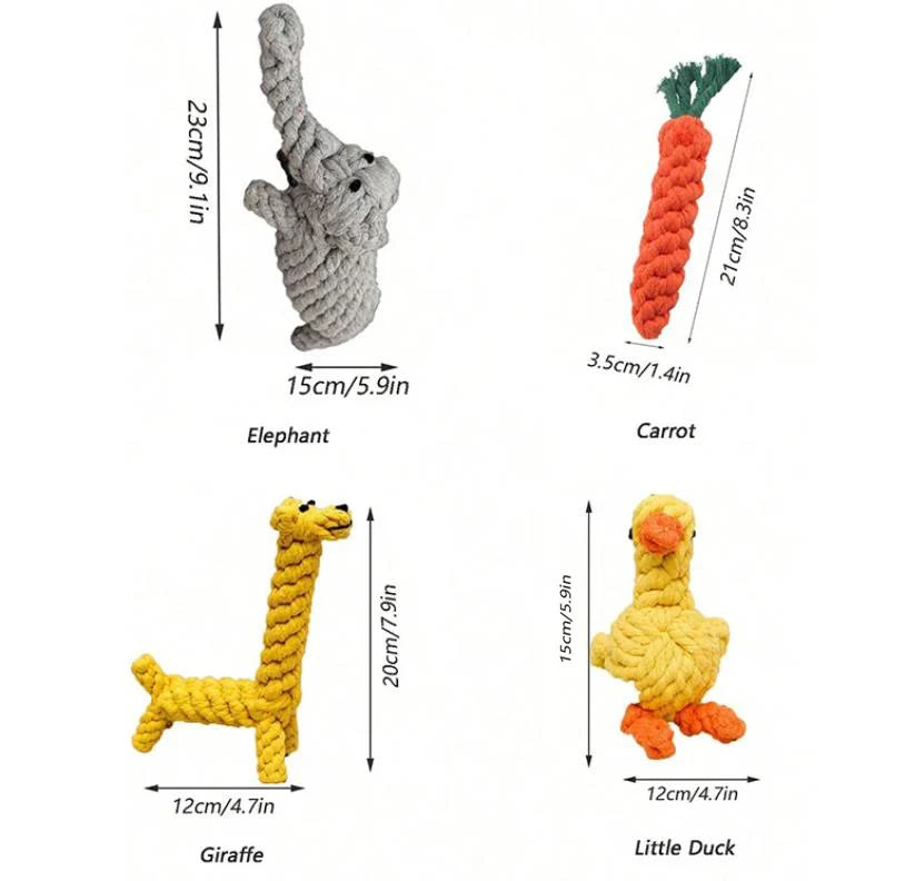 Dailypets Cotton Rope Dog Toy Hand Woven Pet Chew Toy