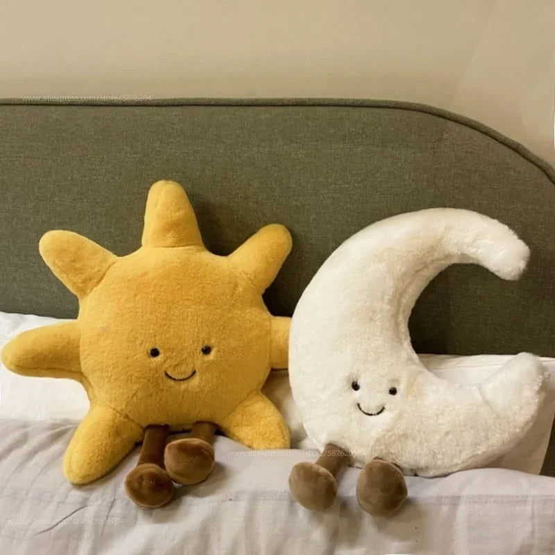 Dailypets Plush Cushion Sun and Moon Huggable Plush Pillow