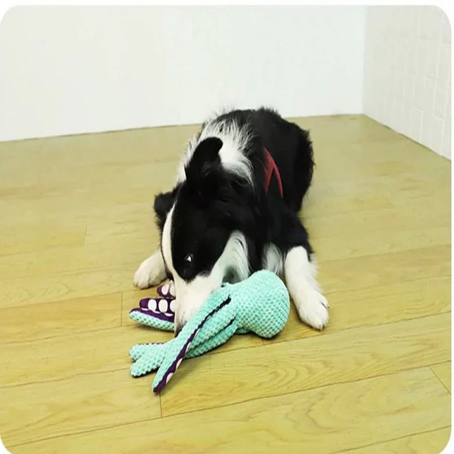 Dailypets Plush Squeaky Dog Toy 32cm Octopus Dog Plush